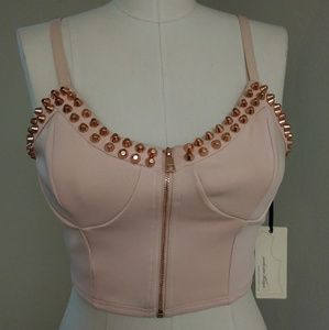 Forever 21 Studded Crop Top NWT